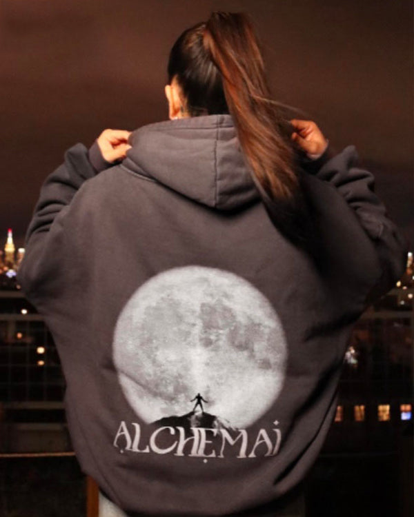 Alchemai Full Moon Brown Hoodie