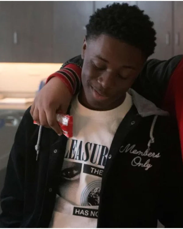 Alex R. Hibbert The Chi S4 E1 Members Only Varsity Jacket