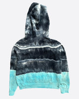 Amiri Black & Blue Tie-Dye Cashmere Distressed Hoodie