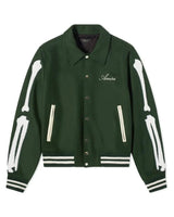 Amiri Bones Varsity Jacket Green