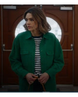 An Easter Bloom 2024 Aimee Teegarden Green Jacket