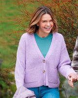 An Easter Bloom 2024 Aimee Teegarden Purple Cardigan