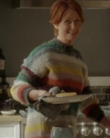 And Just Like That S02 Cynthia Nixon Rainbow Striped Sweater