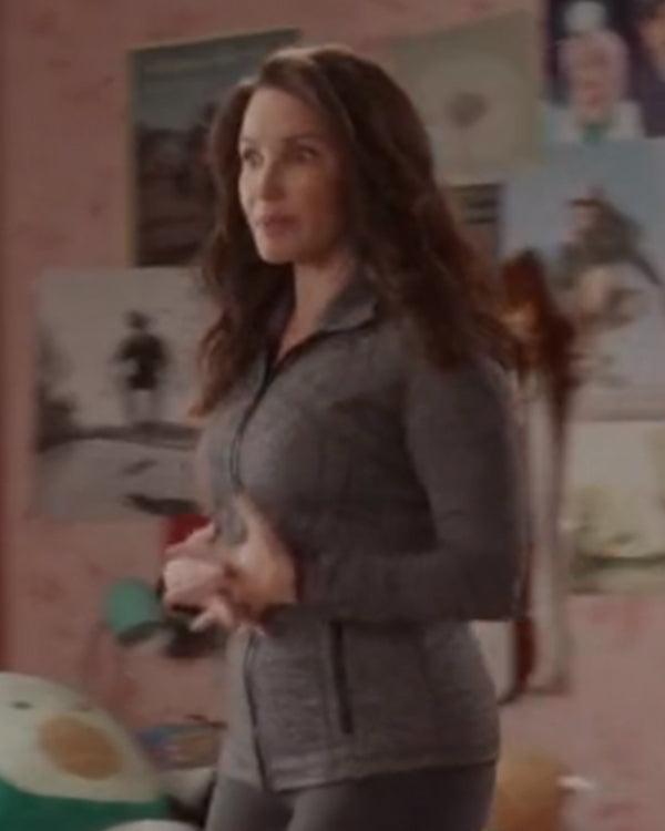 And Just Like That S02 Kristin Davis Grey Zip-Up Jacket