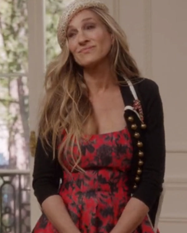 And Just Like That S02 Carrie Bradshaw Black Cardigan