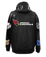 Arizona Cardinals Lightweight Vegan Zip-up Hooded Jacket