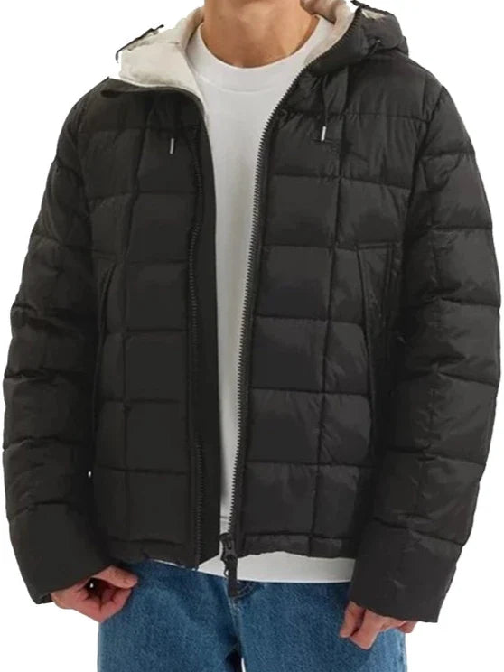 Men's Puffer Quilted Hooded Jacket