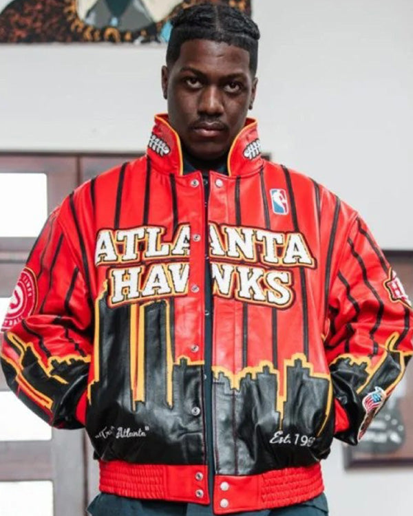 Atlanta Hawks Vegan Leather Jacket