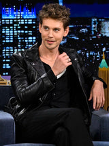 Austin Butler Black Biker Jacket