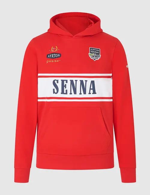 Ayrton Senna Legacy Red Hoodie