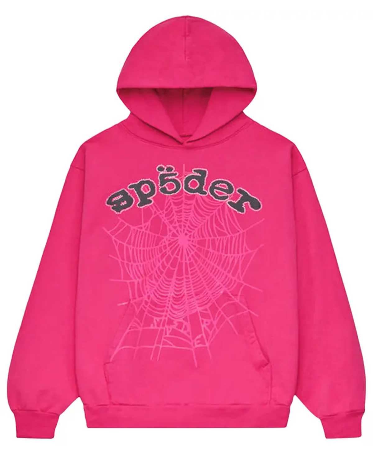 Sp5der Worldwide Rhinestone Legacy  Sweatshirt Pink Black