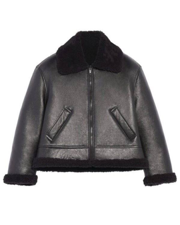 Bad Bunny Black Shearling Jacket