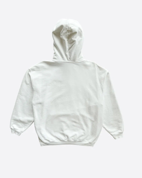 Balenciaga White & Black Symbolic Logo Hoodie