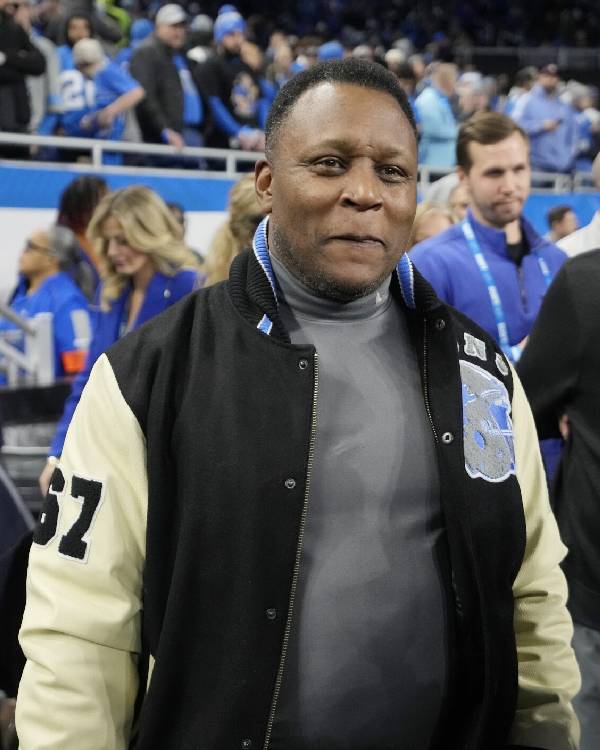 Barry Sanders Detroit Lions NFL Beverly Hills Edition Varsity Jacket