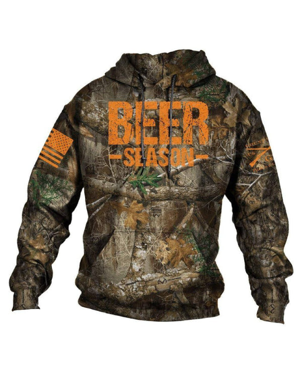 Beer Season Camo Hoodie