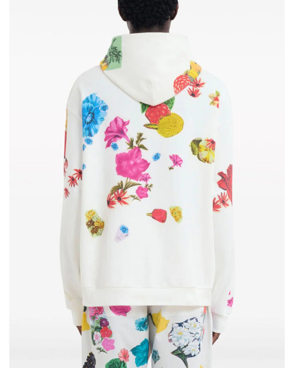 Bel-Air Will Smith White Floral Print Hoodie