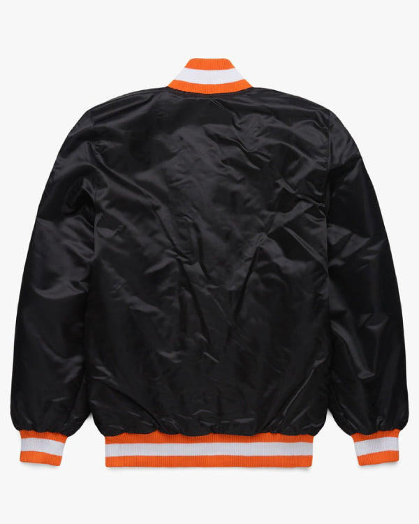 Bengals Blackout Satin Varsity Jacket