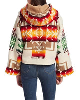 Beth Dutton Poncho Style Hooded Aztec Coat