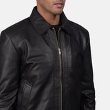 Elevate your fashion game with this black quilted leather jacket. A must-have for any stylish wardrobe.