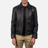 Elevate your fashion game with this black quilted leather jacket. A must-have for any stylish wardrobe.