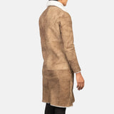A trendy brown trench coat ideal for chilly weather. Stay warm and stylish with this contemporary brown trench coat!