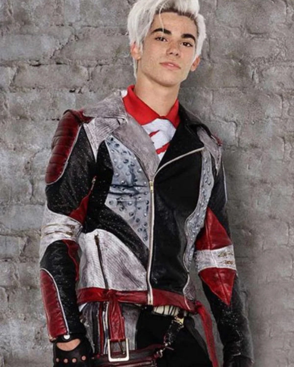 Cameron Boyce Descendants 2 Studded Leather Biker Jacket