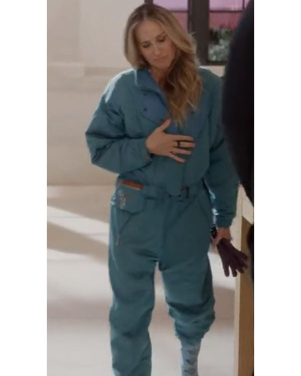 And Just Like That S02 Sarah Jessica Parker Blue Ski Suit