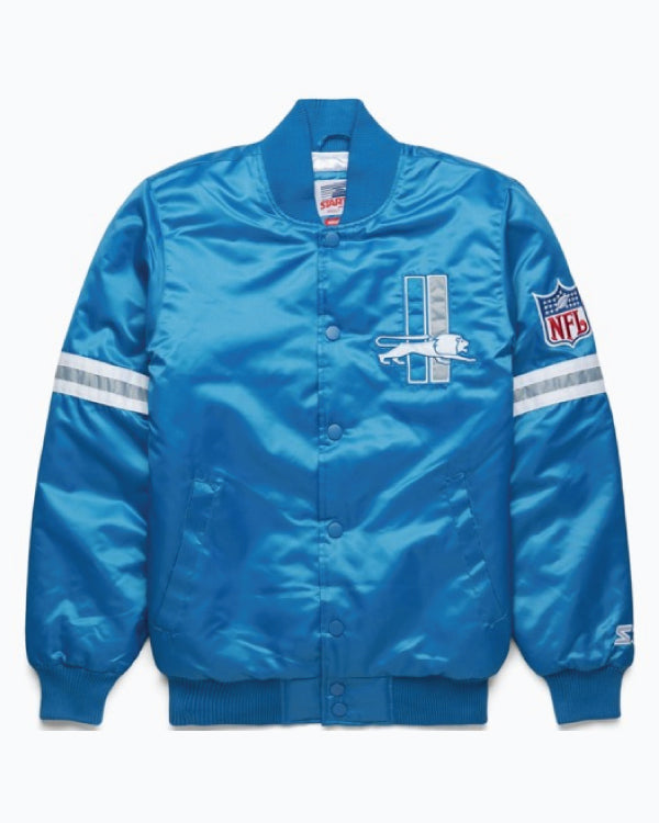 Detroit Lions Light Blue Starter Jacket