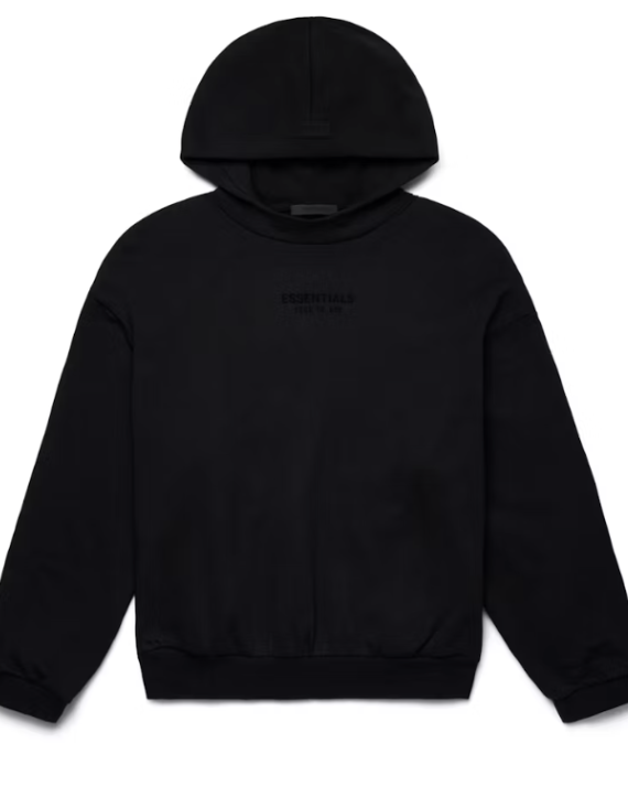 Fear Of God Essentials Hoodie Jet Black