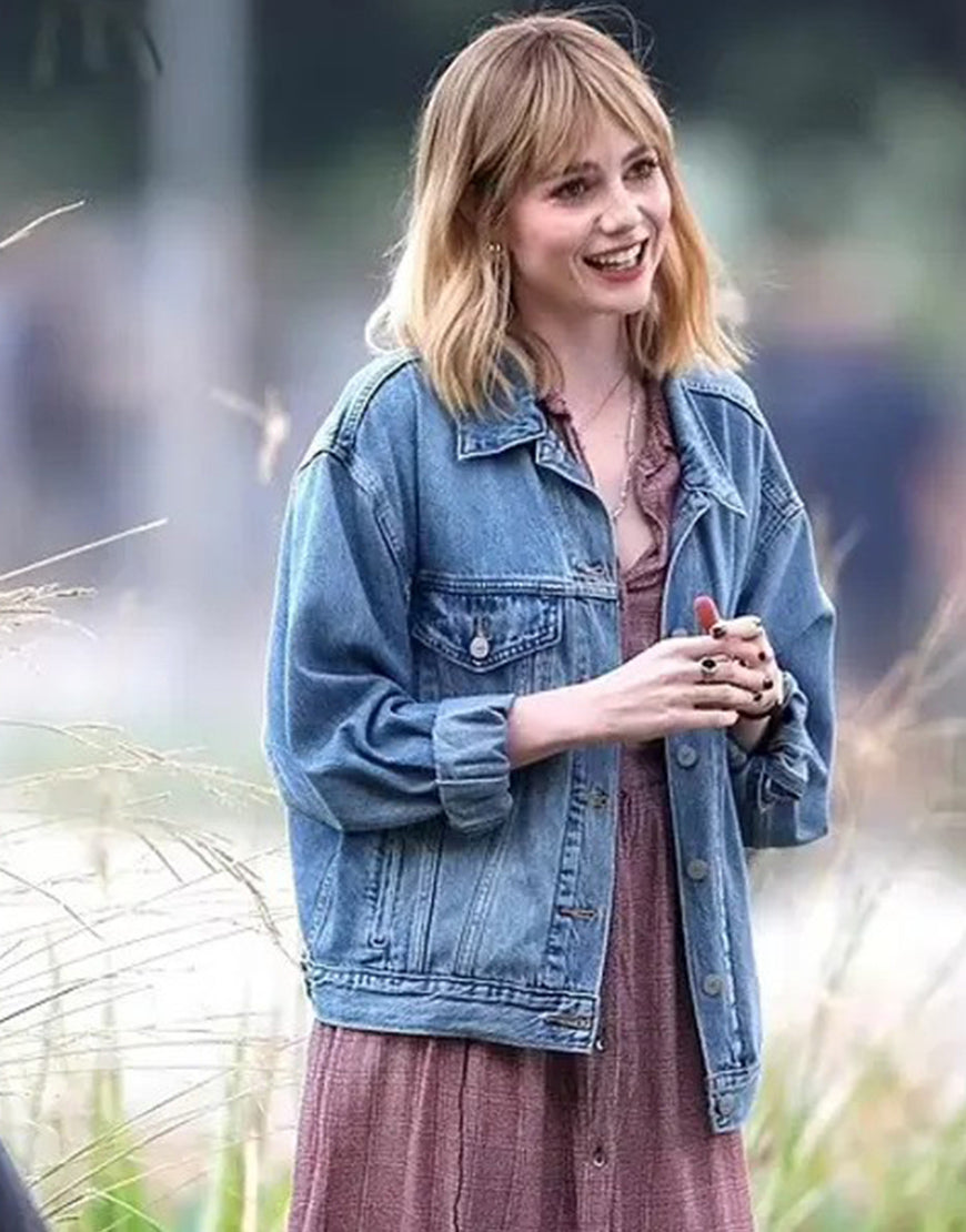 The Greatest Hits 2024 Lucy Boynton Denim Jacket