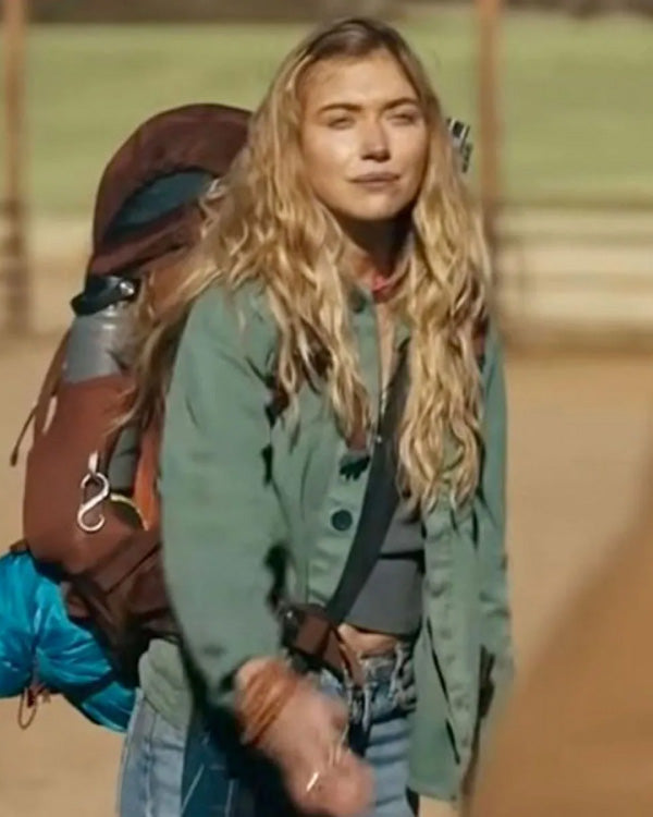 Imogen Poots Outer Range Green Jacket