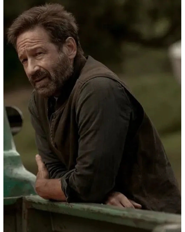 Adam The First 2024 David Duchovny Brown Vest