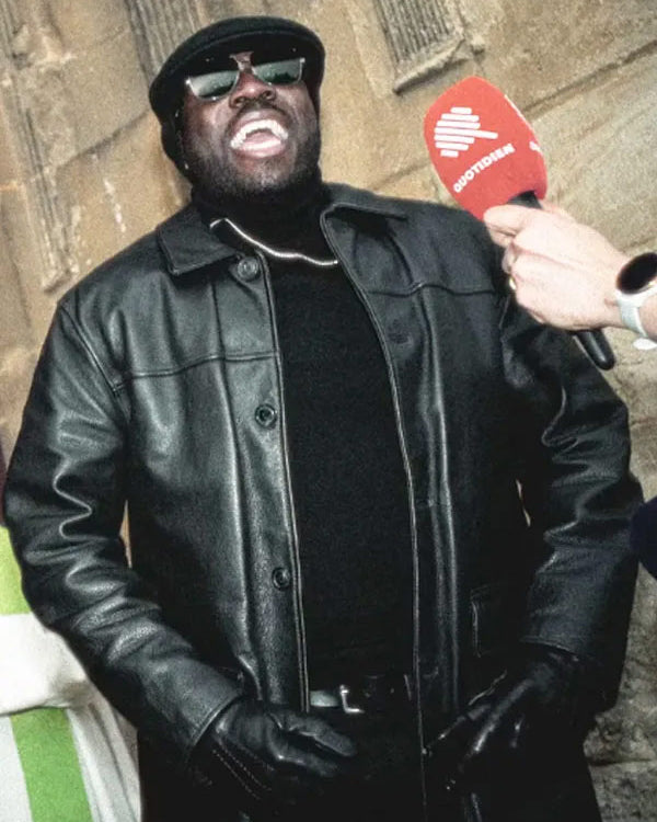 Jean-Claude Muaka Represent Black Leather Jacket