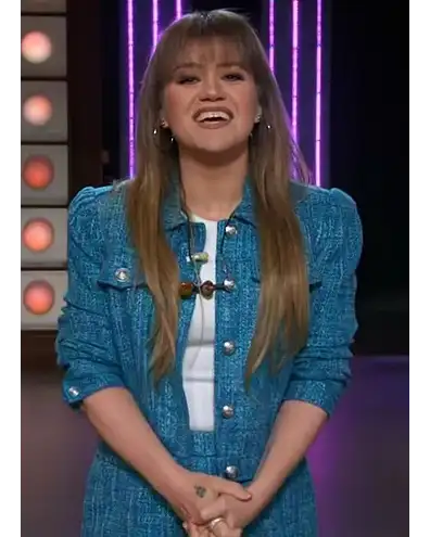 Kelly Clarkson Show Blue Blazer