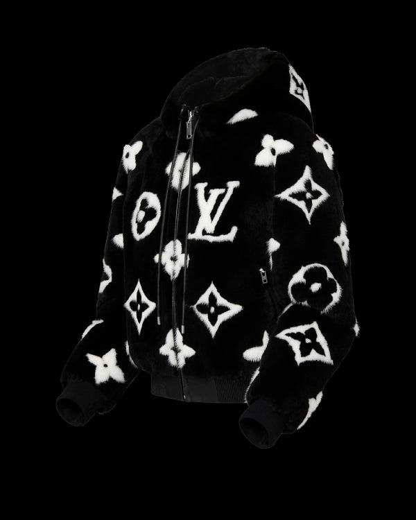 LV Night Monogram Mink Hoodie