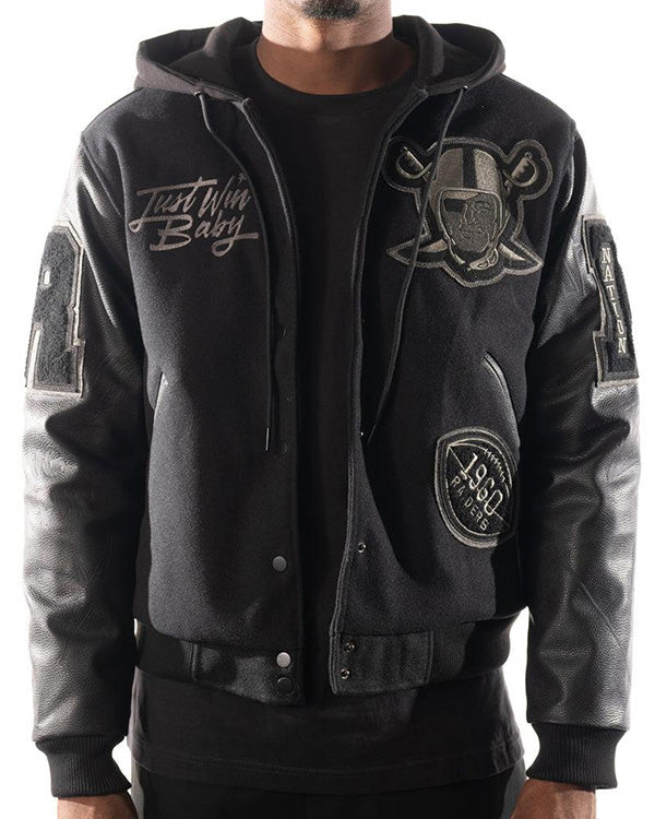 Las Vegas Raiders Antonio Pierce Varsity Jacket