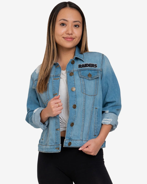 Las Vegas Raiders Womens Denim Days Jacket