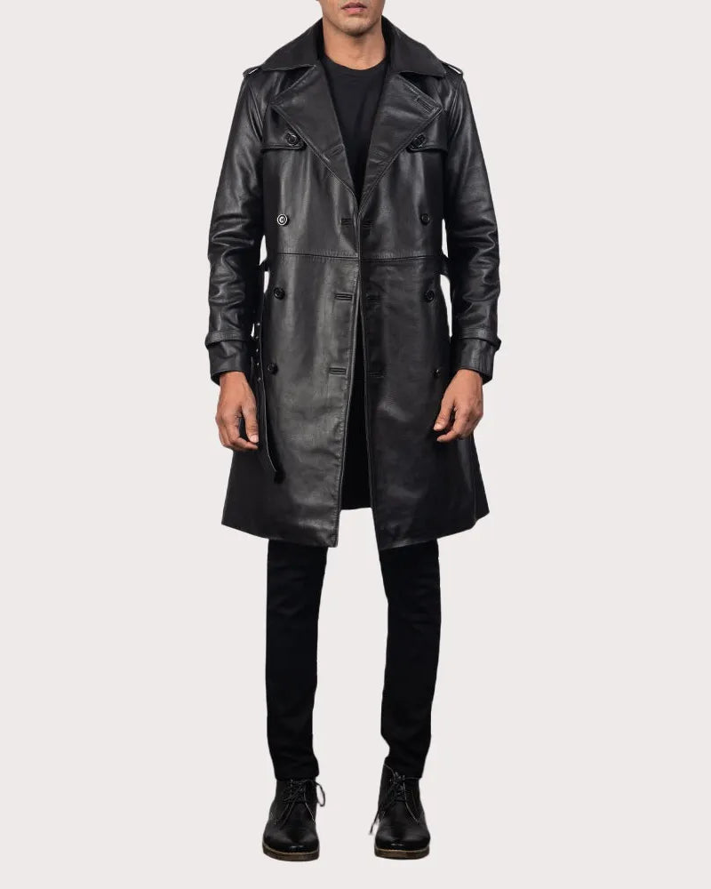 A timeless leather long coat's sleekness makes it a must-have for any fashion-forward individual.