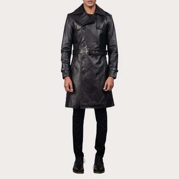A timeless leather long coat's sleekness makes it a must-have for any fashion-forward individual.