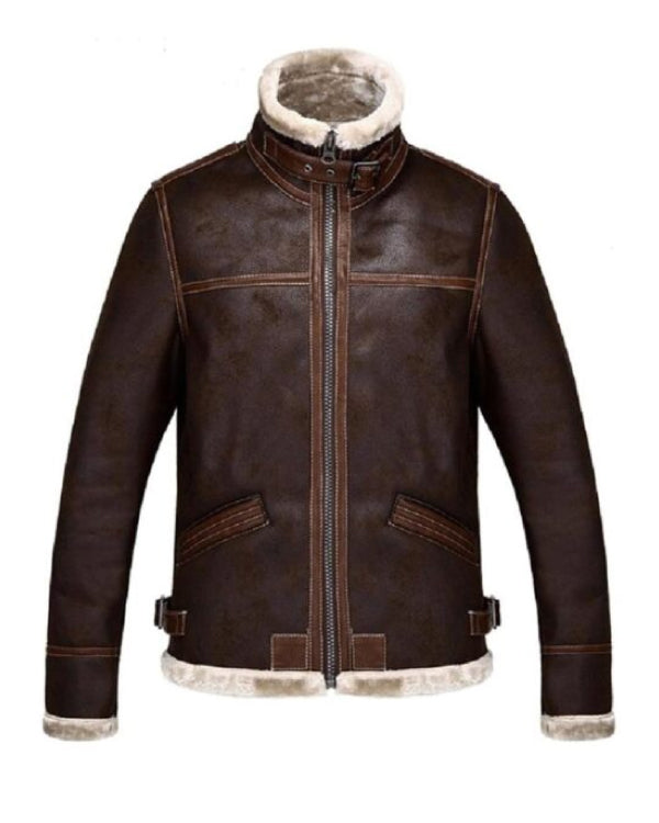 Leon Kennedy Resident Evil 4 Shearling Jacket