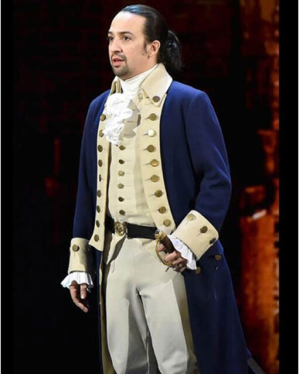 Lin-manuel Miranda Alexander Hamilton Wool Cosplay Blue Coat