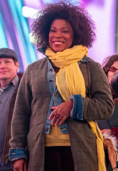 The Equalizer Lorraine Toussaint Wool and Denim Coat