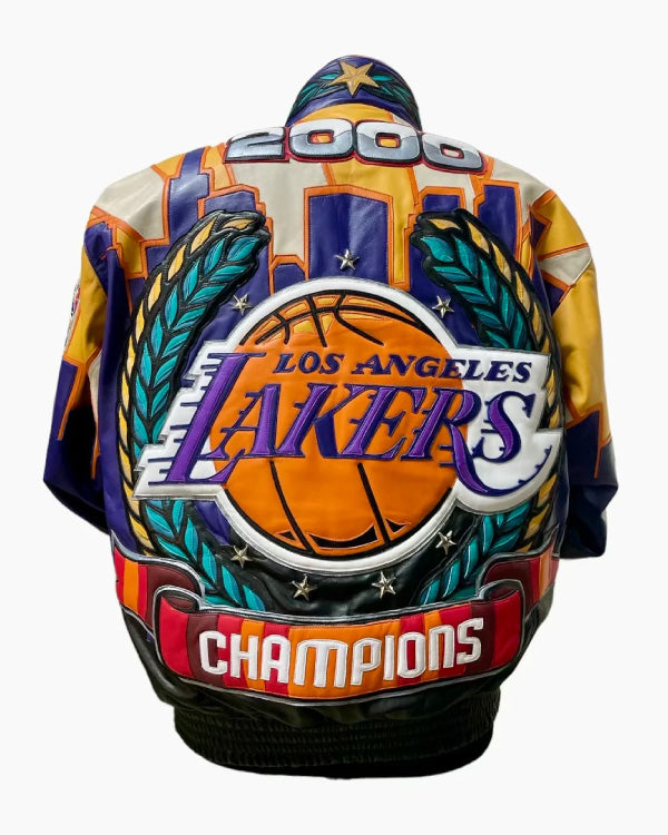 Los Angeles Lakers 2000 Championship Leather Jacket