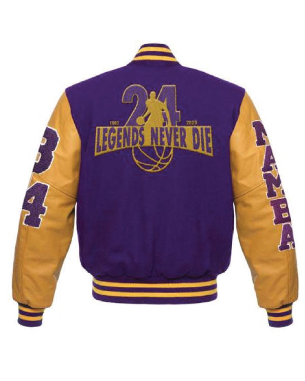 Mamba La Lakers Legend Never Die Varsity Jacket