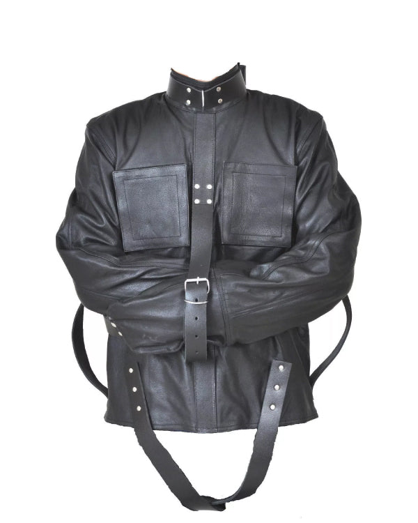 Men’s Real Heavy Duty Leather Straight Jacket