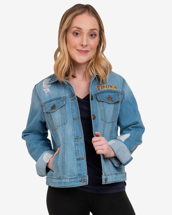 Minnesota Vikings Womens Denim Days Jacket