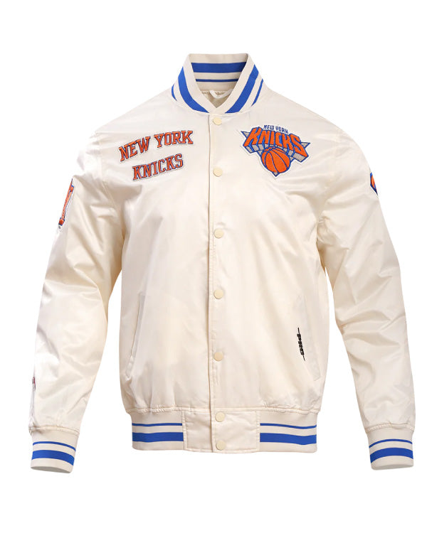 NBA New York Knicks Retro Classic Men's Rib Satin Jacket