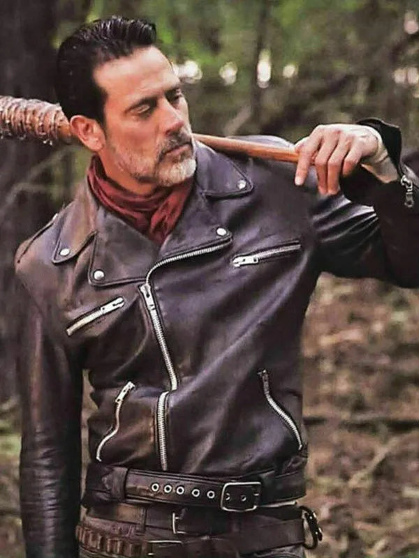 The Walking Dead Negan Black Leather Jacket