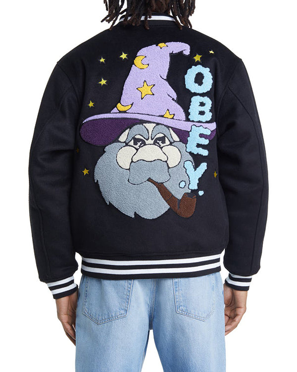 Obey Wizard Blue Varsity Jacket