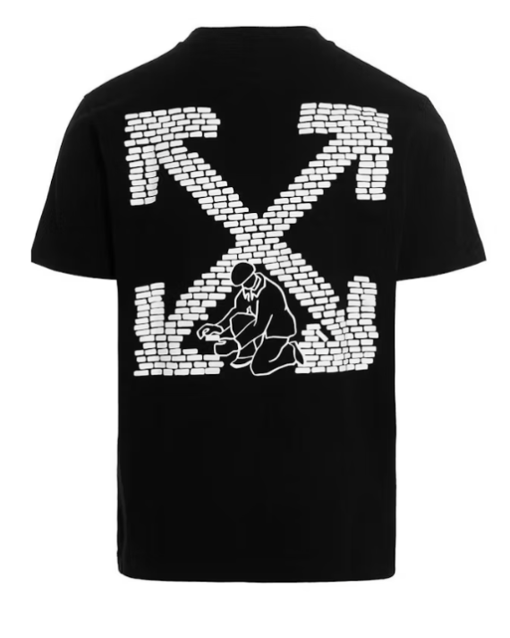 Off-White Bricks Arrow Slim S/S Tee Black